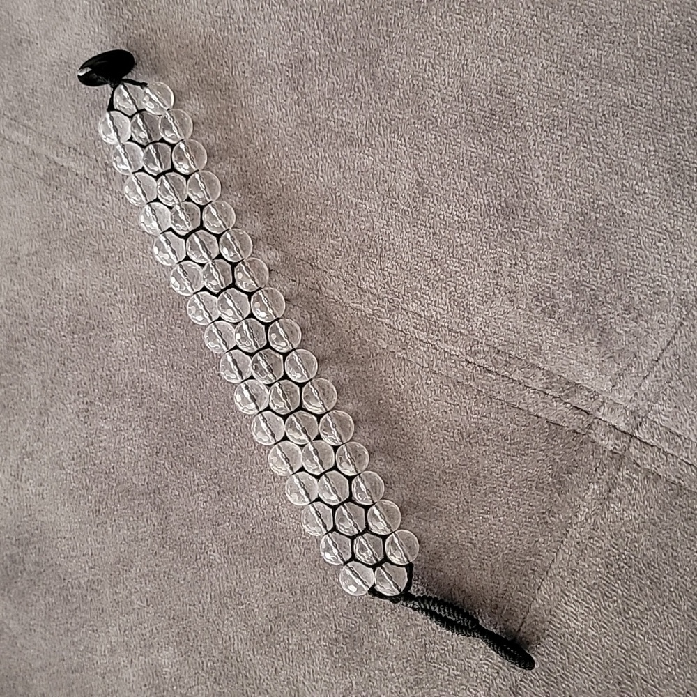 Clear Quartz Beaded Bracelet